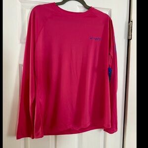 Columbia Pink Long Sleeve SPF shirt NWT